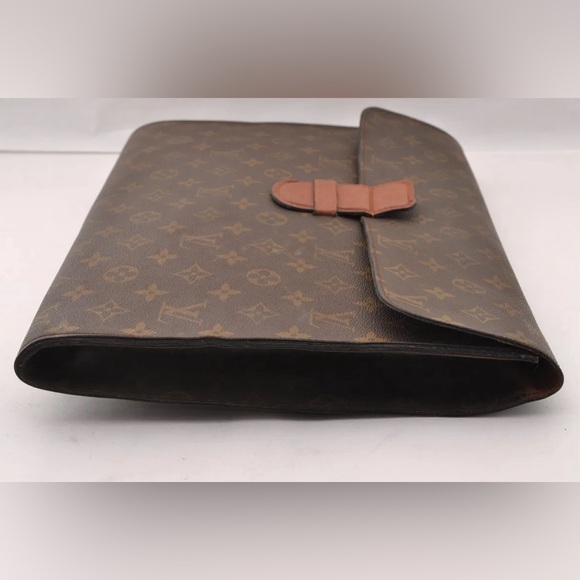 Louis Vuitton Monogram Poche Ministre Document Case Authentic Vintage 70s Model - Picture 3 of 16
